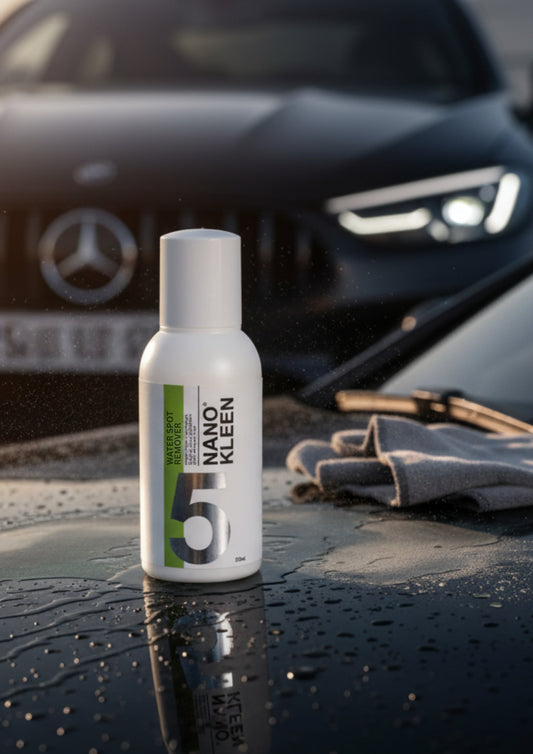 NanoKleen 5.1 - Patented Hard Water Stain Remover for Automotive Glass (50ml Trial Pack)